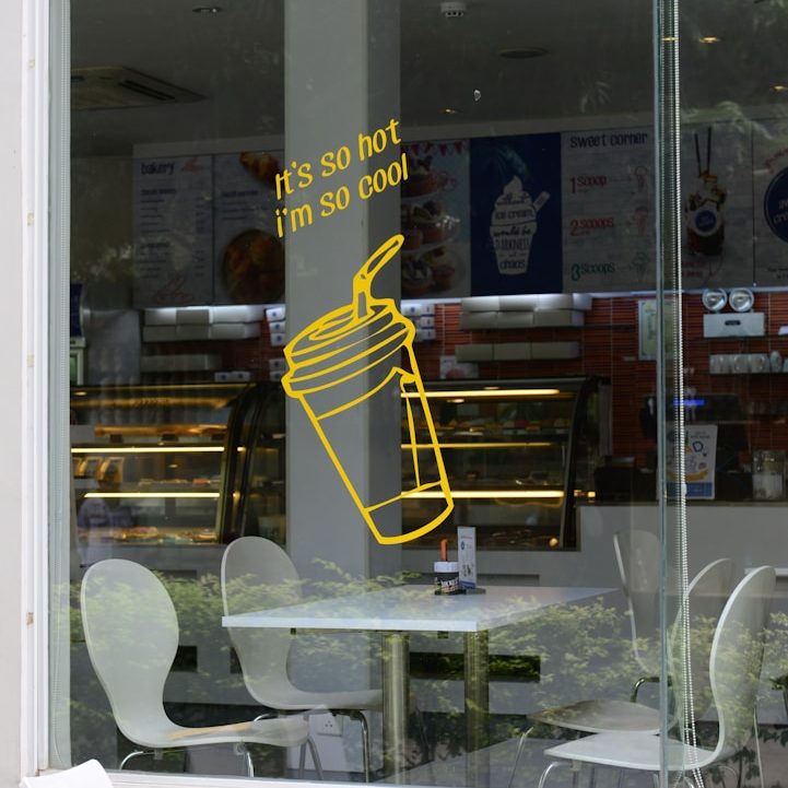 Shop Window With Vinyl Graphic