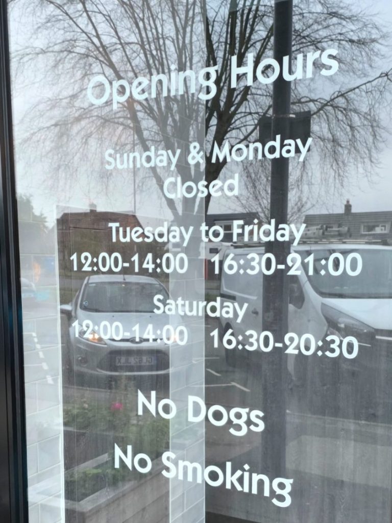 Shop Window Vinyl Sticker Graphic